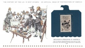 THE HISTORY OF THE U.S. IN MINT STAMPS RELIGEOUS FREEDOM IN AMERICA