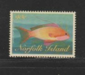 NORFOLK ISLAND #654 1998 90c ORANGE FAIRY FISH MINT VF NH O.G