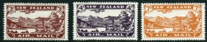 1931 New Zealand complete MMH set (3) airmail Sc# C1 C2 C3