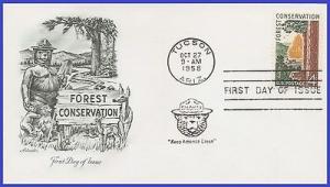 US 1122 U/A ARTMASTER FDC   Forest Conservation