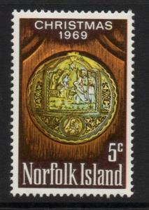 NORFOLK ISLAND SG102 1969 CHRISTMAS MNH