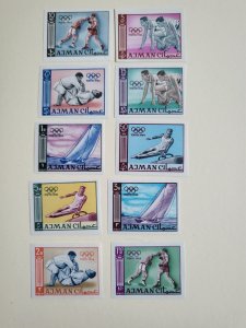 Stamps Ajman Scott #31-40 nh