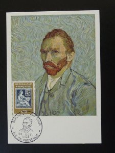 exposition Van Gogh philatelic postcard France 1964