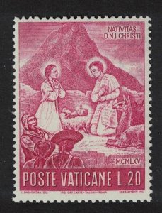 Vatican 'The Nativity' Peruvian setting Christmas 20L 1965 MNH SC#420 SG#464