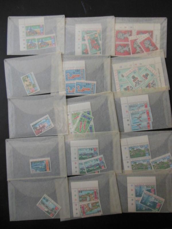 CAYMAN ISLANDS : Clean all VF MNH accumulation with many Better. Catalog $350+ 