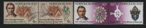 NORFOLK ISLANDS 145a, 147a  USED  PAIRS SET