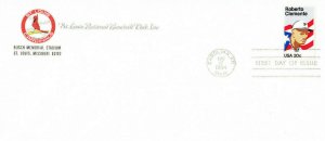 FDC #2097 Roberto Clemente St Louis Cardinals Baseball Cover Puerto Rico 1984