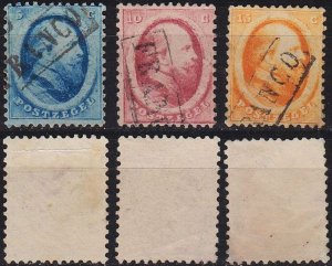 NIEDERLANDE NETHERLANDS [1864] MiNr 0004-06 ( O/used ) perfekt !!!