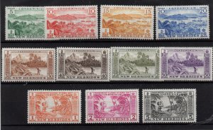 New Hebrides 1957 mint LHM set SG84-94 WS36864