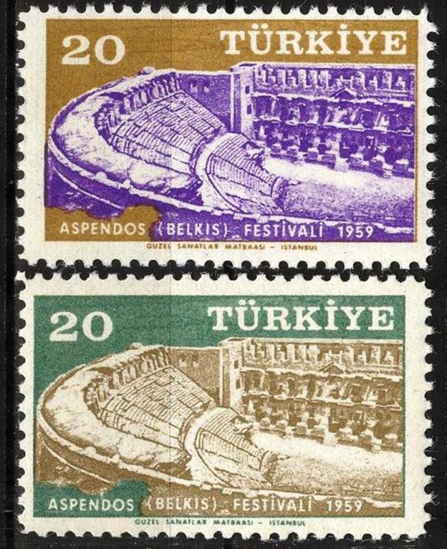 Turkey 1959 Festival in Aspendos Mi 1623/4 MNH