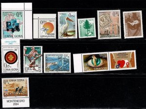 Montenegro 2001-2004 issues batch 3