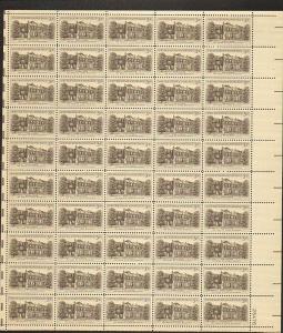 US #1081 Mint Sheet Wheatland Buchanan 