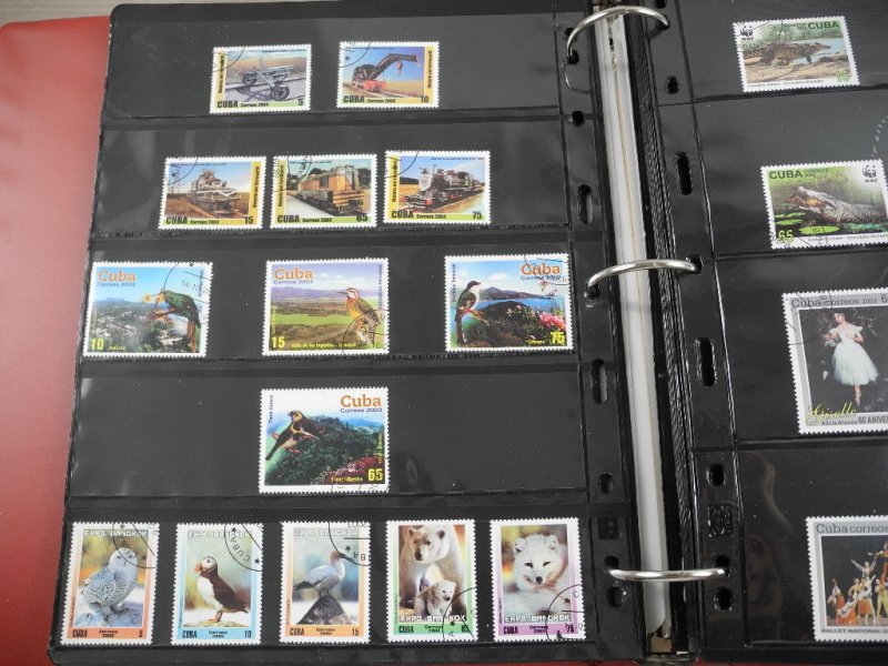 CUBA(2002-2008), Stamp Collection in stock pages(Kenmore binder)