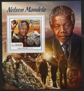 SIERRA LEONE 2015  NELSON MANMDELA  S/S  MINT