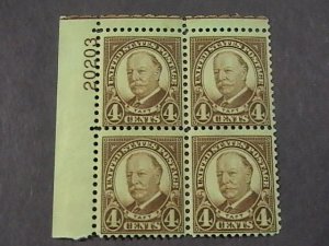 U.S.# 685-MINT/NEVER HINGED---UL---PLATE # BLOCK 4---1930