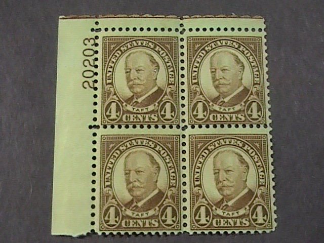 U.S.# 685-MINT/NEVER HINGED---UL---PLATE # BLOCK 4---1930