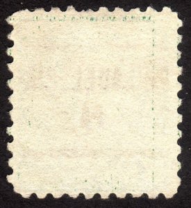 1914, US 1c, Smeared ink error, Used, Philadelphia precancel, Sc 424