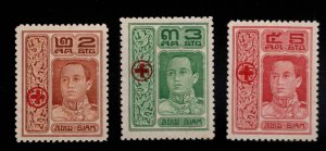 Thailand Scott B1-B3 MH*  stamps good start to the Red Cross set