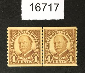 US STAMPS # 687 MINT OG NH XF LINE PAIR POST OFFICE FRESH CHOICE LOT #16717