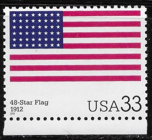 US #3403s  MNH  The Stars and Stripes.  48-Star Flag 1912