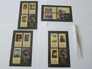 Central African 2011 Sc 1654-57 sheet set MNH