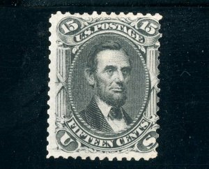 USAstamps Unused F US Serie of 1861 Lincoln Scott 77 OG MHR