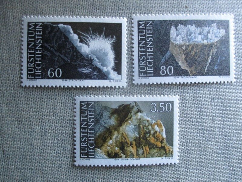 Liechtenstein, Scott# 1033-1035, MNH