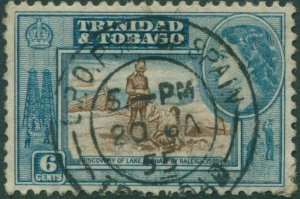 Trinidad and Tobago 1953 SG272 6c brown and blue Lake Asphalt QEII FU