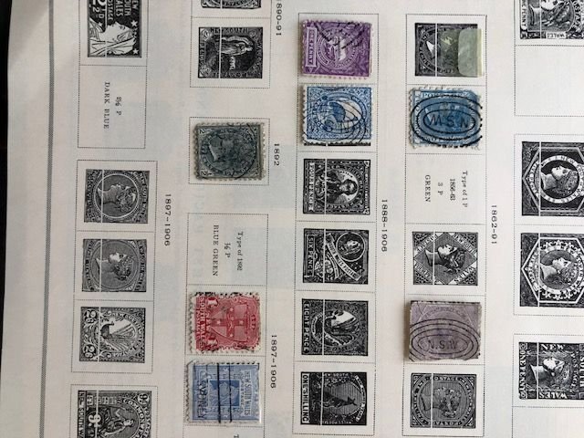 New Zealand Newfoundland New Hebrides Naru Netherland Prior to 1940 Album Sheets