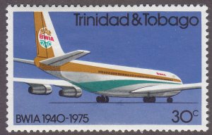 Trinidad & Tobago 252 British West Indian Airways  1975