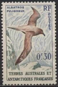 French Southern & Antarctic Terr. 12 (mh, thin) 30c albatross (1959)