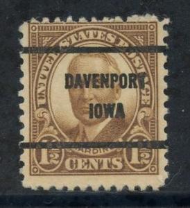 USA Sct # 684; Precancel; Davenport, IA style 61