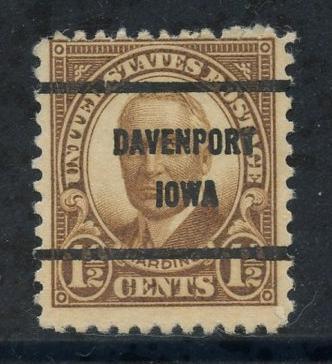 USA Sct # 684; Precancel; Davenport, IA style 61