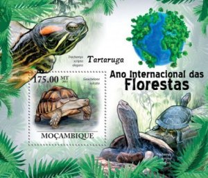 Mozambique - Turtles -  Stamp Souvenir Sheet 13A-575