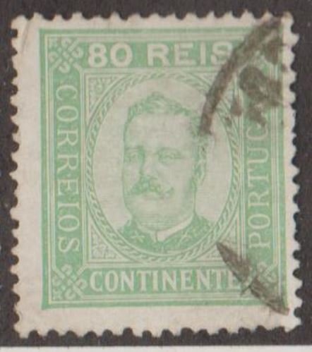 Portugal Scott #74a Stamp - Used Single