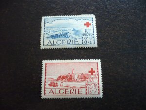 Stamps - Algeria - Scott# B67-B68 - Mint Hinged Set of 2 Stamps