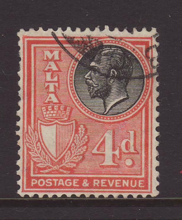 1930 Malta 4d Inscr Postage & Revenue Fine Used SG200