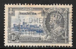 Bermuda 101: 1.5p George V, Windsor Castle, used, VF