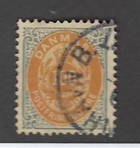 Denmark  SC#52 Used VF SCV$35.00.....Great Opportunity!