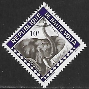 Upper Volta # O3 - Elephant - unused CTO....{KlZw15}