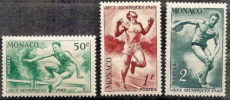 Monaco  204-6 MNH 1948 Olympic Games, England