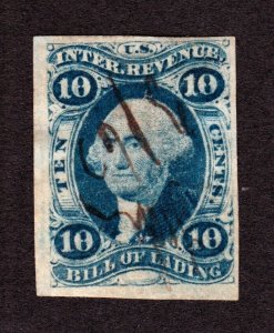 US R32a 10c Bill of Lading Used Single F-VF SCV $55