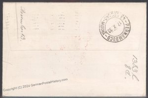 USA 1933 Graf Zeppelin Si241B Century of Progress C18 Cover Recife Friedr 103369