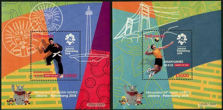 HERRICKSTAMP NEW ISSUES INDONESIA Asia Games 2018 S/S