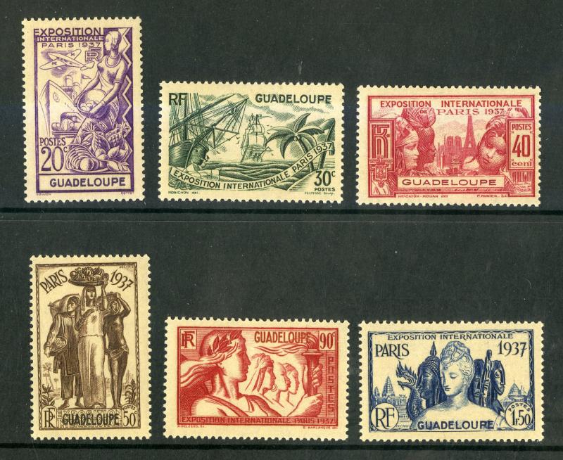 GUADELOUPE 148-153 MH SCV $10.05 BIN $4.50 STAMP EXPO