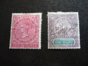 Stamps - Cape of Good Hope - Revenues - Used Part Set of 2 Stamps