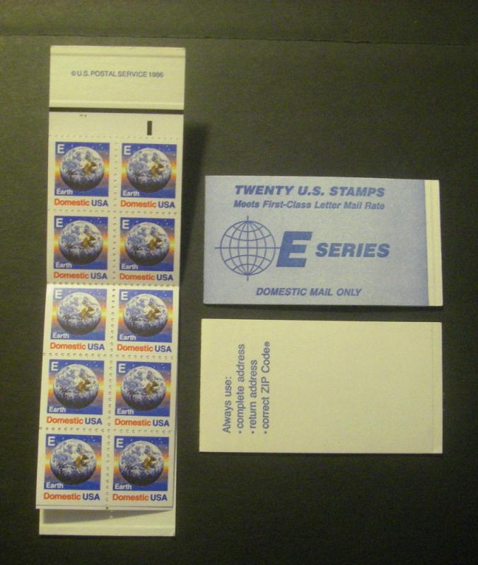 BK157, Scott 2282a, 25c E Earth, #2122, MNH Complete Beauty