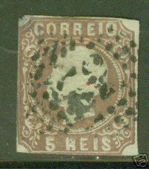 PORTUGAL Scott 12a Type 2 1862 stamp CV $25