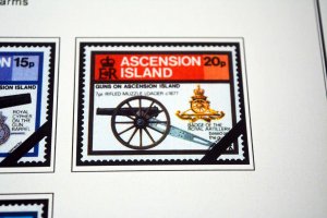 COLOR PRINTED ASCENSION ISLAND 1922-1999 STAMP ALBUM PAGES (104 illustr. pages)