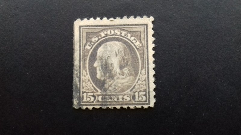 United States  Benjamin Franklin 15c Used